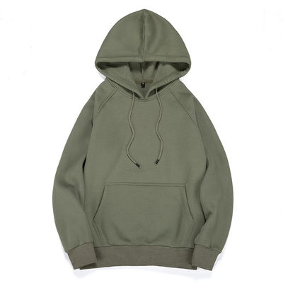 Camiseta con capucha de hombre de talla grande hombre de la calle de invierno Vello blanco suelto con impresión personalizada