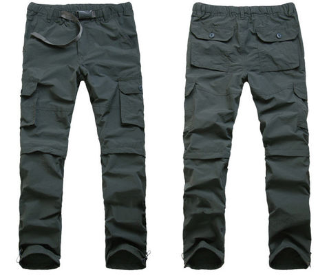 Mediana cintura XMAMLON RTS Pantalones desmontables para hombres de secado rápido