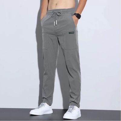 Pantalones de trabajo de carga de nylon para hombres XMAMLON Pantalones de trabajo de sudor apilados hasta el tobillo