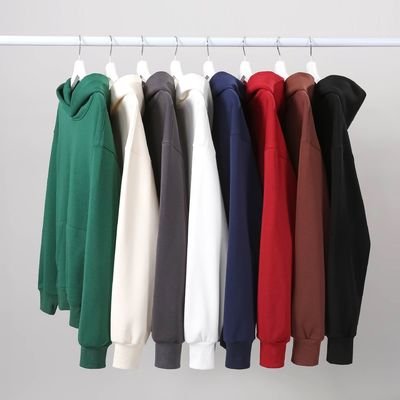 Camisetas con capucha de invierno para hombres Camisetas con capucha gruesas y ajustadas de fleece con hoodie de algodón XS-4XL 480g