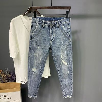 Pantalones de diseño para hombres Jeans pantalones delgados para hombres artículos cortados en stock