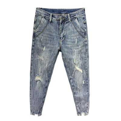Pantalones de diseño para hombres Jeans pantalones delgados para hombres artículos cortados en stock
