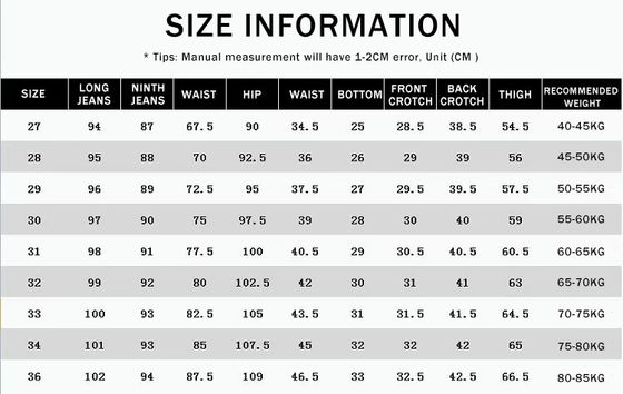 Pantalones de diseño para hombres Jeans pantalones delgados para hombres artículos cortados en stock