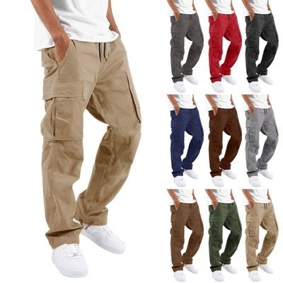 Otros Lavar algodón puro Carga masculina Kurta Pantalones formales para senderismo táctico por XMAMLON