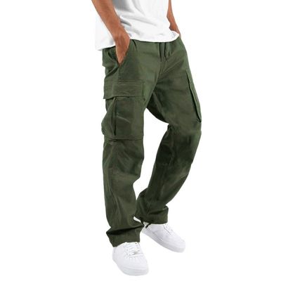 Otros Lavar algodón puro Carga masculina Kurta Pantalones formales para senderismo táctico por XMAMLON