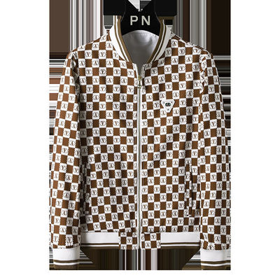 Chaqueta hombre chaqueta delgada decoración vintage impresión chaqueta masculina moda deportiva casual