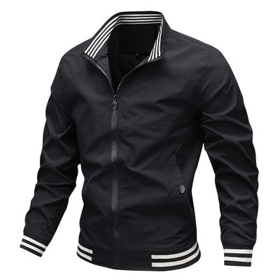 Camiseta de primavera para hombres con cremallera de apoyo y sin decoración en poliéster / algodón