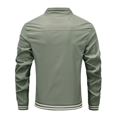 Camiseta de primavera para hombres con cremallera de apoyo y sin decoración en poliéster / algodón