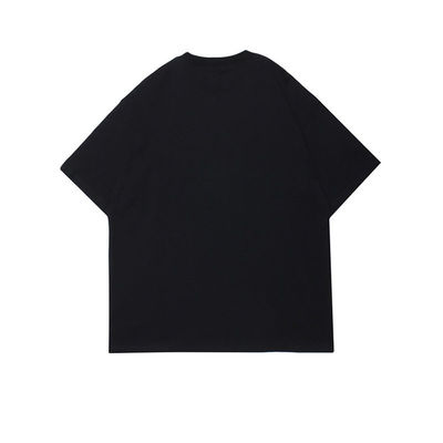 Camisetas gráficas de algodón personalizadas para hombres con patrón de impresión antipilling