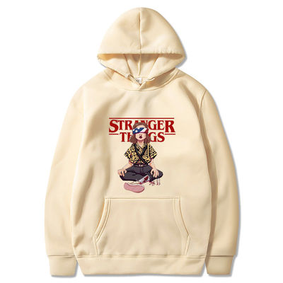 Pullover de punto con capucha de lana pesada con abrigo acolchado para hombres con capucha unisex personalizada