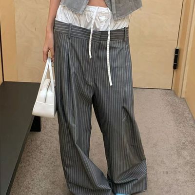 Otros Logotipo Pantalones con cintura doble Pantalones de traje para mujeres Conjuntos de ropa de mujer Pantalones de deporte pantalón