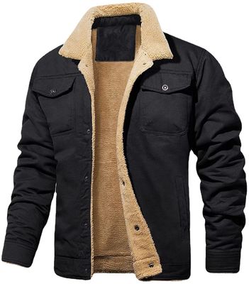 Calentador de invierno para hombres con protector regular sin relleno de algodón y sin detección de agujas