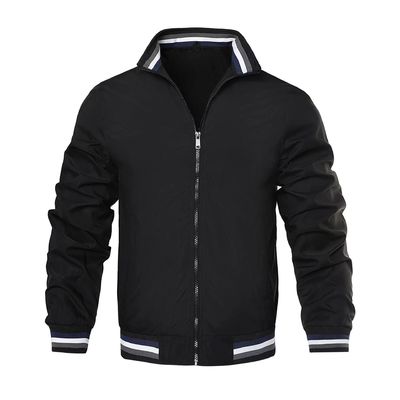 Camiseta de primavera para hombres con cremallera de apoyo y sin decoración en poliéster / algodón