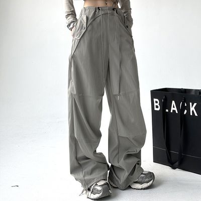 Bolsillos Decoración Pantalones de carga de mujer Pantalones de deporte personalizados para calles de verano