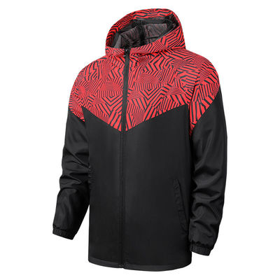 Inodoro impermeable al viento chaqueta de hombre de moda Anorak delgado estilo de manga regular 100% poliéster