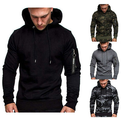 2023 camiseta masculina de moda camuflaje con capucha suéter de manga larga abrigo transpirable