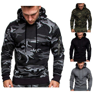 2023 camiseta masculina de moda camuflaje con capucha suéter de manga larga abrigo transpirable