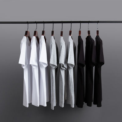 Camisetas deportivas simples en granel Camisetas masculinas de cuello O Tipo de tejido artículo de punto No 180