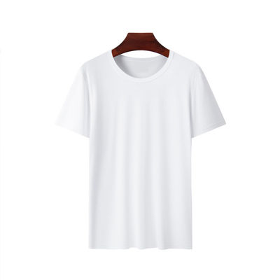 Camisetas deportivas simples en granel Camisetas masculinas de cuello O Tipo de tejido artículo de punto No 180