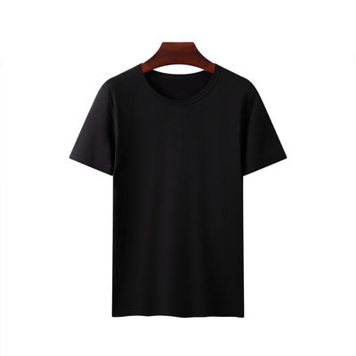 Camisetas deportivas simples en granel Camisetas masculinas de cuello O Tipo de tejido artículo de punto No 180