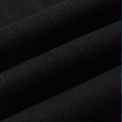 Tejido Negro Casual Respirante Rompido Estiramiento Elastico Diseñador Parche Hombres Jeans Pantalones