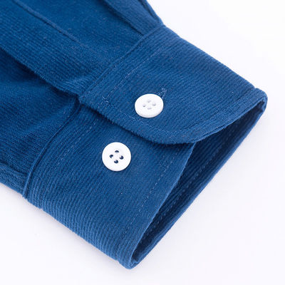No detección de agujas camisas tejidas para hombres M-5XL Manga larga colorido simple Polos Corduroy