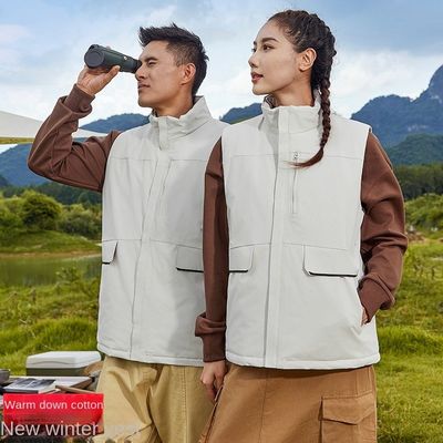 Vestidos de trabajo de algodón espesado con logotipo impreso personalizado para uso informal y activo