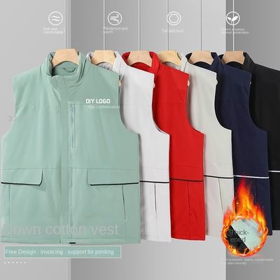 Vestidos de trabajo de algodón espesado con logotipo impreso personalizado para uso informal y activo