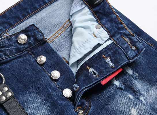 Jeans de cintura delgada con calcomanías de impresión digital