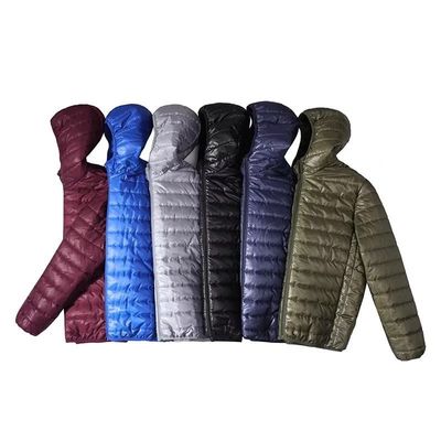 Abrigos de algodón con burbuja con capucha para hombres en tamaños S-6XL