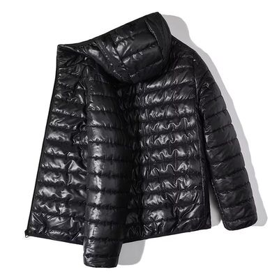 Abrigos de algodón con burbuja con capucha para hombres en tamaños S-6XL