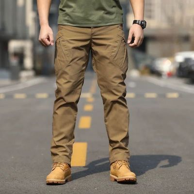 Pantalones de calles de otoño Pantalones de carga para hombres para actividades al aire libre