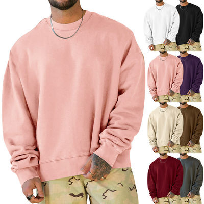 Impresión de peso pesado de hombro de gran tamaño sudaderas con capucha de hombre estilo suéter
