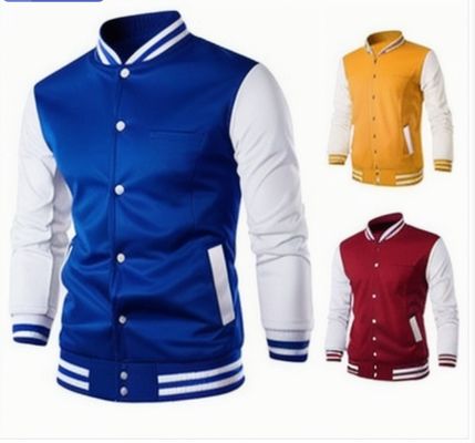 Procesamiento de revestimiento Tipo de uniforme de béisbol suéter para ropa de trabajo masculina Logotipo personalizado