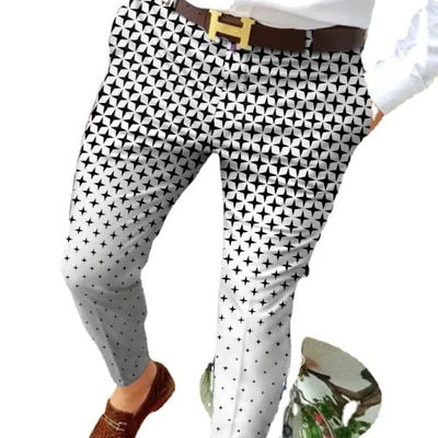 Pantalones de impresión táctica asequibles para hombres temporada de primavera pantalones de golf de punto elásticos