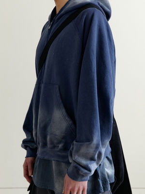 Vintage Zip Up Acid Wash Hoodies para hombres Camisetas con manga regular