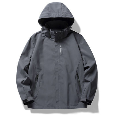 Chaqueta de poliéster para hombres XMAMLON personalizada con cremallera de entrenamiento ligera