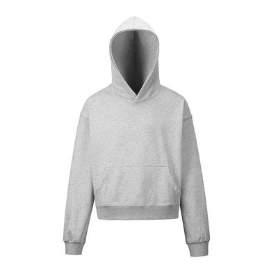 Camisetas con capucha de lana para hombres de algodón de peso pesado cortado hombro con caja Trajes deportivos con capucha para hombres