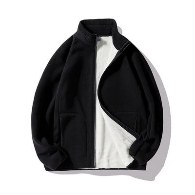 Manténgase caliente y cómodo con nuestra chaqueta masculina de lana de berber gruesa personalizable