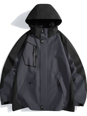 Camisetas de invierno de carreras de bicicleta de campo chaquetas de hombre de longitud regular sudaderas con capucha desmontables impermeables
