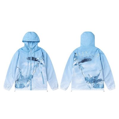 Temporada de otoño XMAMLON Logotipo bordado Windbreaker chaqueta de ropa callejera para hombres y mujeres