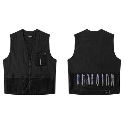 Temporada de otoño XMAMLON Logotipo bordado Windbreaker chaqueta de ropa callejera para hombres y mujeres