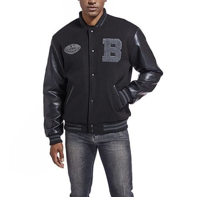 Decoración de bordados chaqueta de equipo masculino de punto para la colección de invierno y otoño