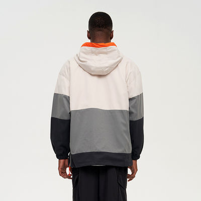 Estilo de manga regular XMAMLON Logotipo personalizado sin cuello Anoraks chaqueta para hombres
